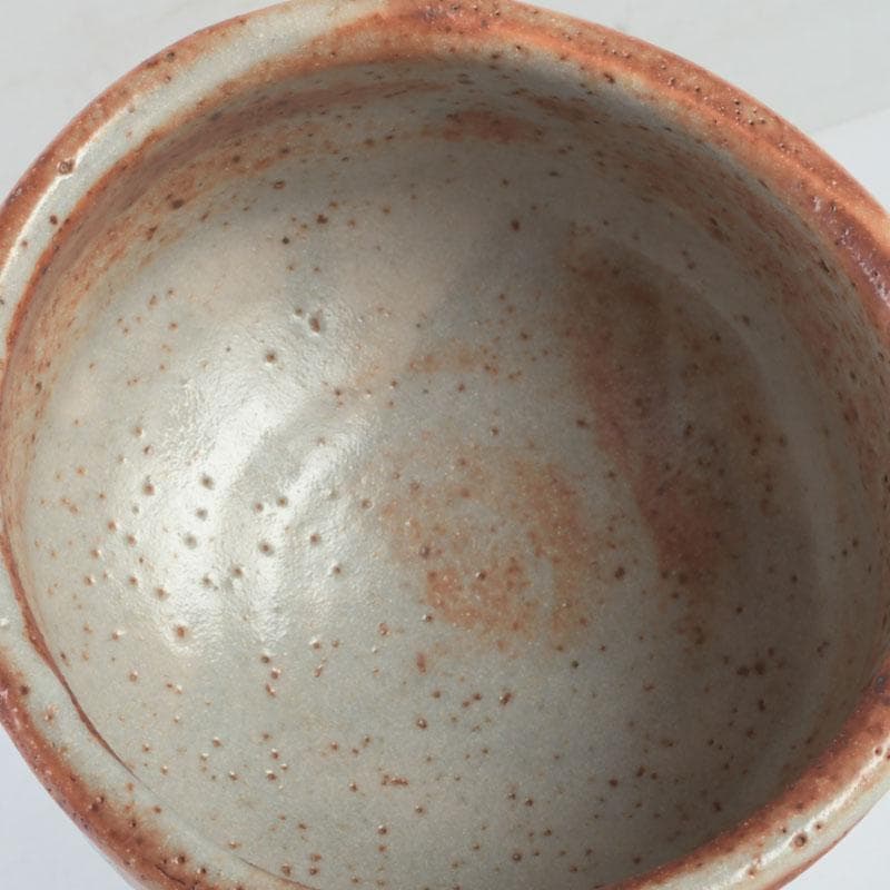 茶道具　加藤光右衛門作　鼡志野茶碗　共布共箱　C　9850