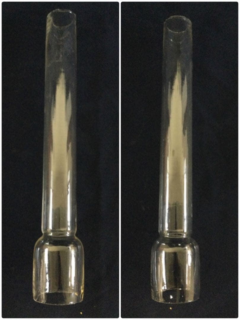 大正レトロ オイルランプ 竹筒台 座敷ランプ 丸ホヤ M