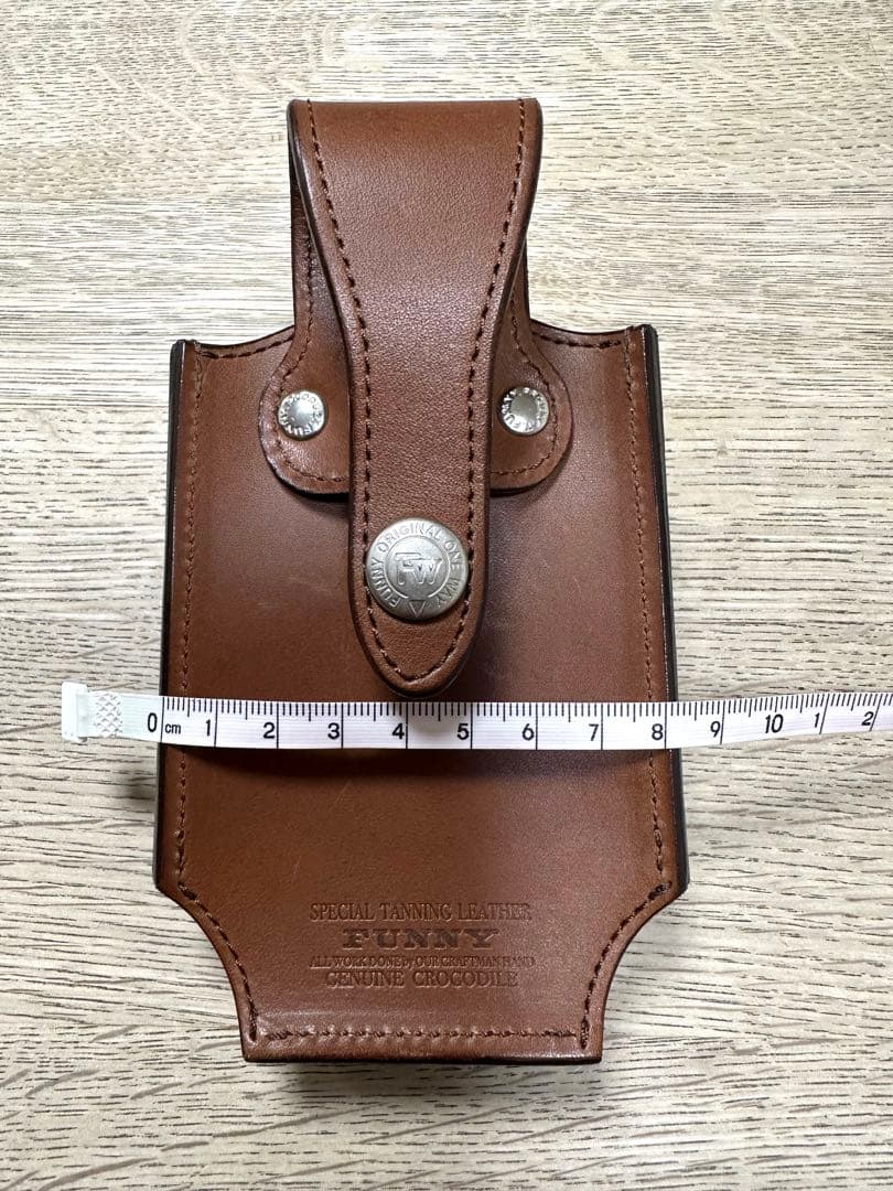 FUNNY ファニー モバイルケース クロコダイル　ブラウン　本革