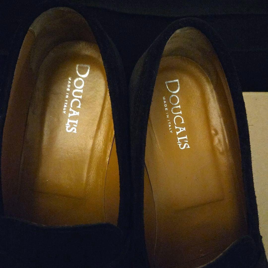 ​【美品】DOUCAL'S デュカルス スエード ローファー 42 黒