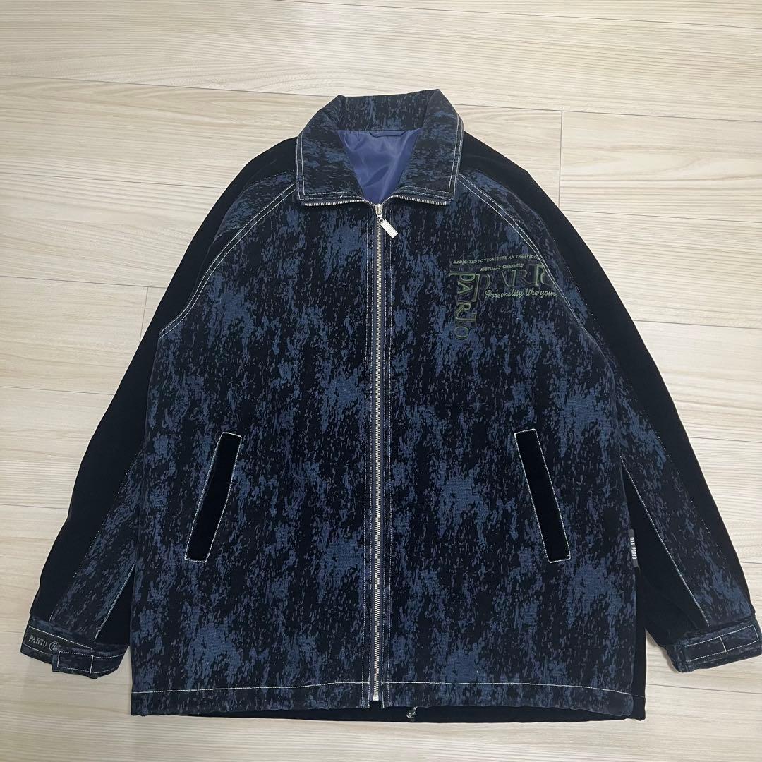 極美品✨90s PARTO SPORT ヘビーベロアセットアップ上下 B系Y2K