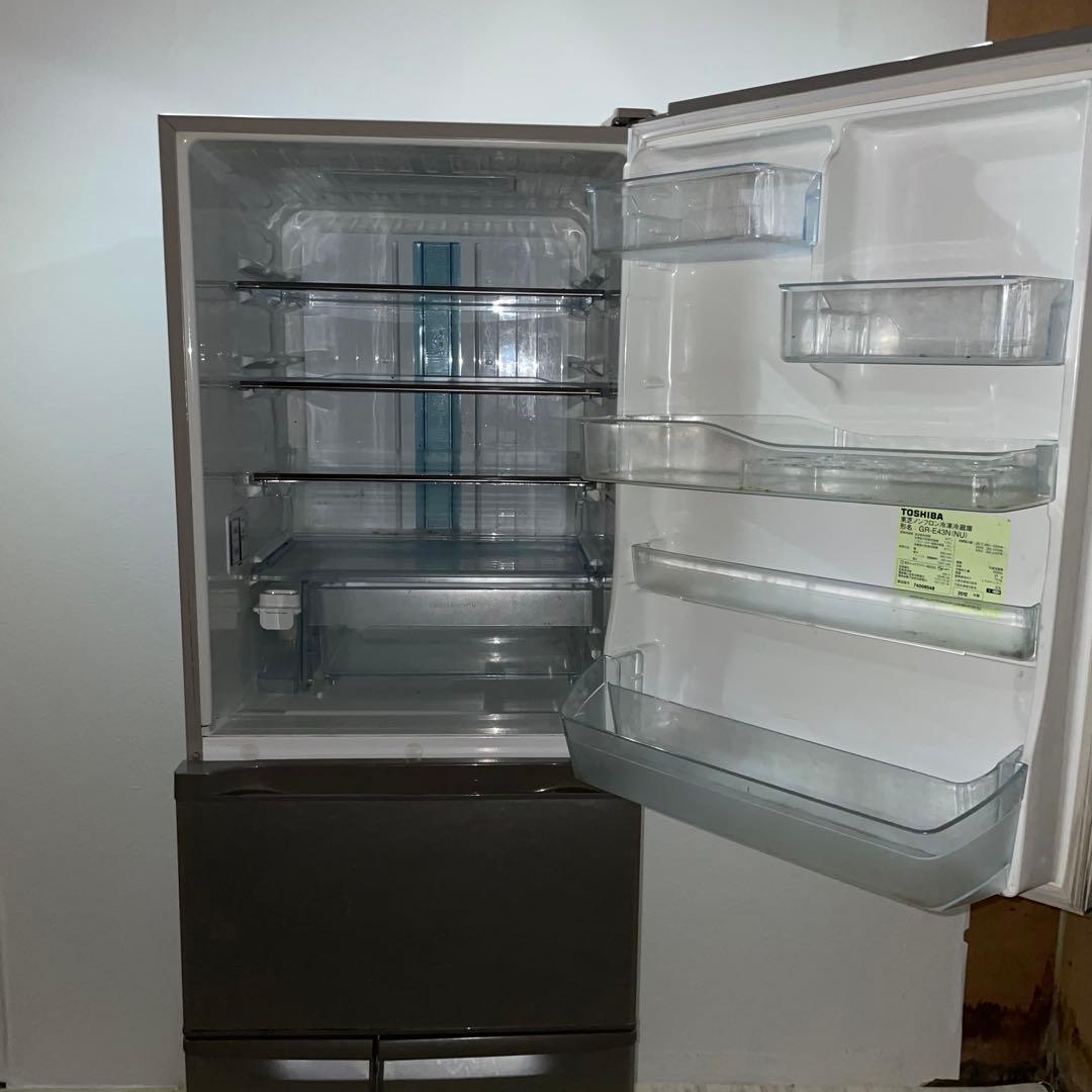 298 配送設置無料 TOSHIBA 5ドア冷蔵庫 427L 新生活