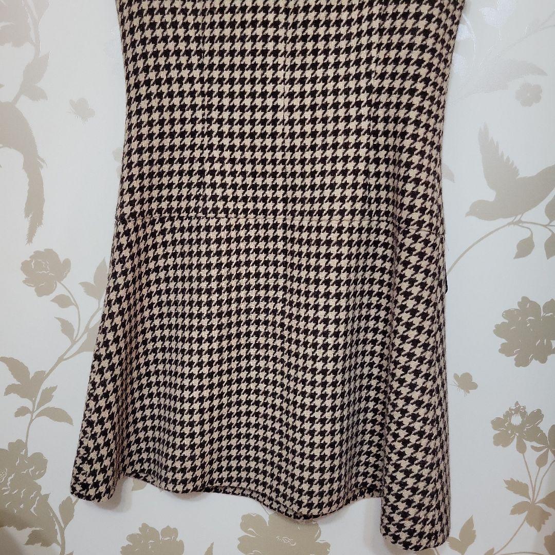 sheller シェリエ　ベロアパイピングミニドレス　美品