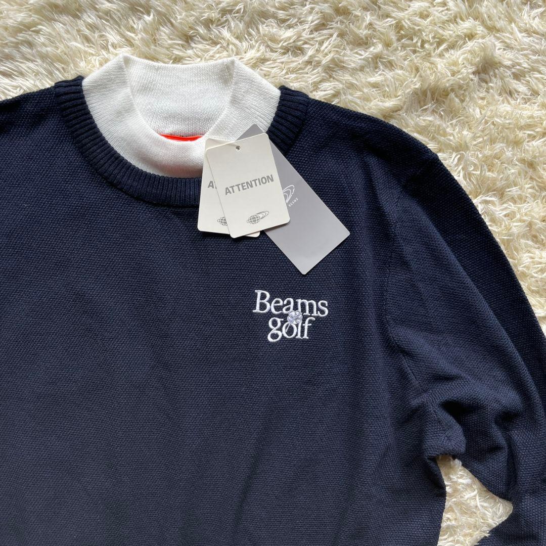 新品未使用　BEAMS GOLF 2024年モデル 重ね着風 ハイネックニット