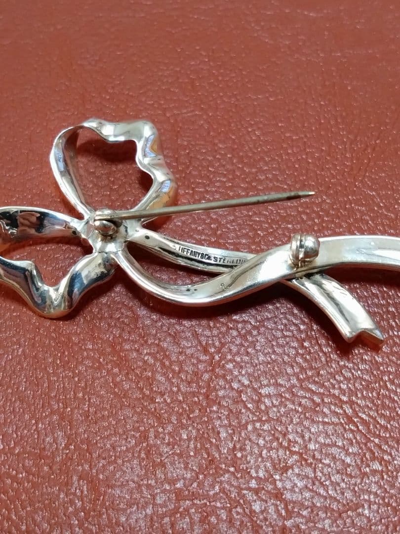 Tiffany＆Co ティファニー ブローチ リボンモチーフ SV925