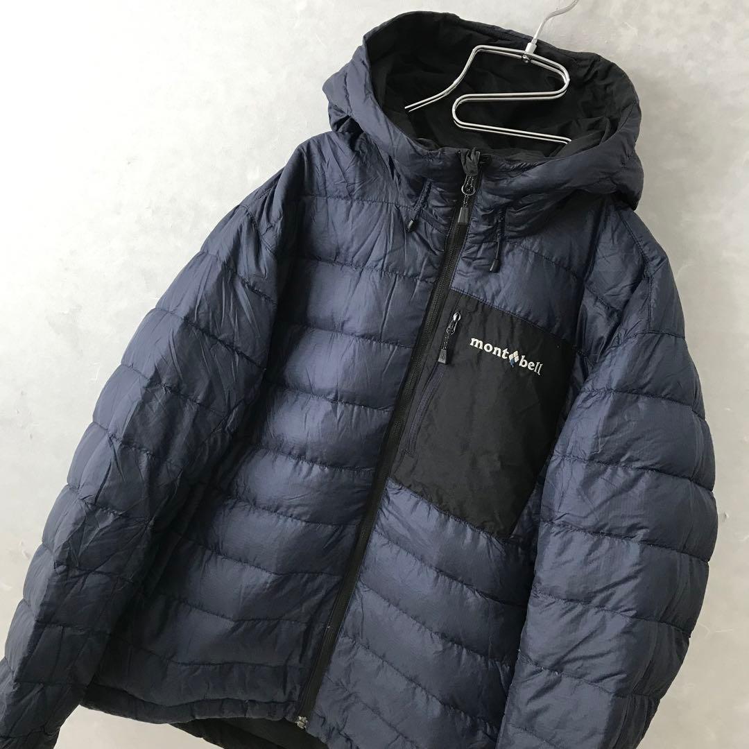 mont-bell コロラドパーカー ダウン リバーシブル 美品 黒紺 S