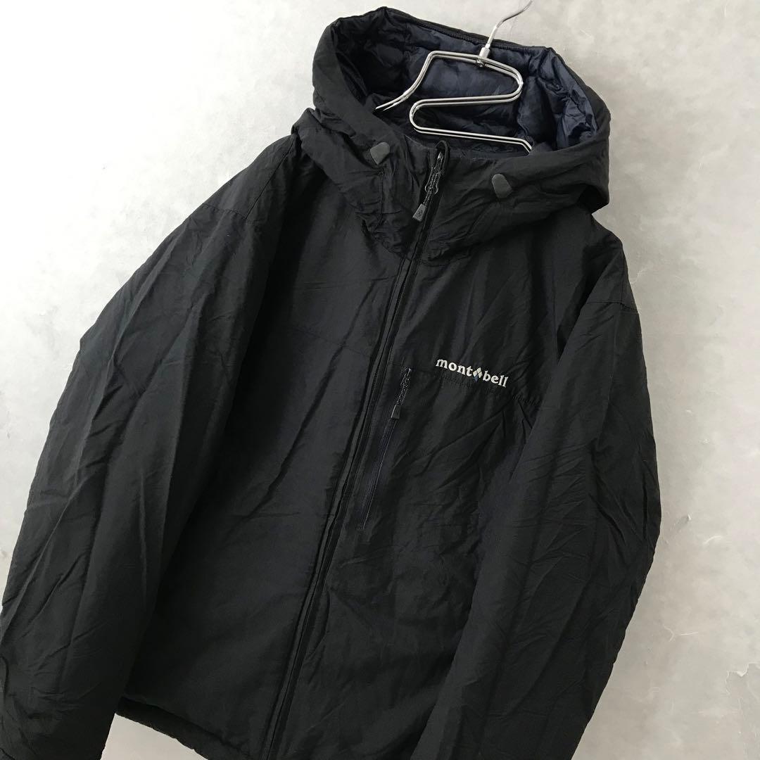 mont-bell コロラドパーカー ダウン リバーシブル 美品 黒紺 S