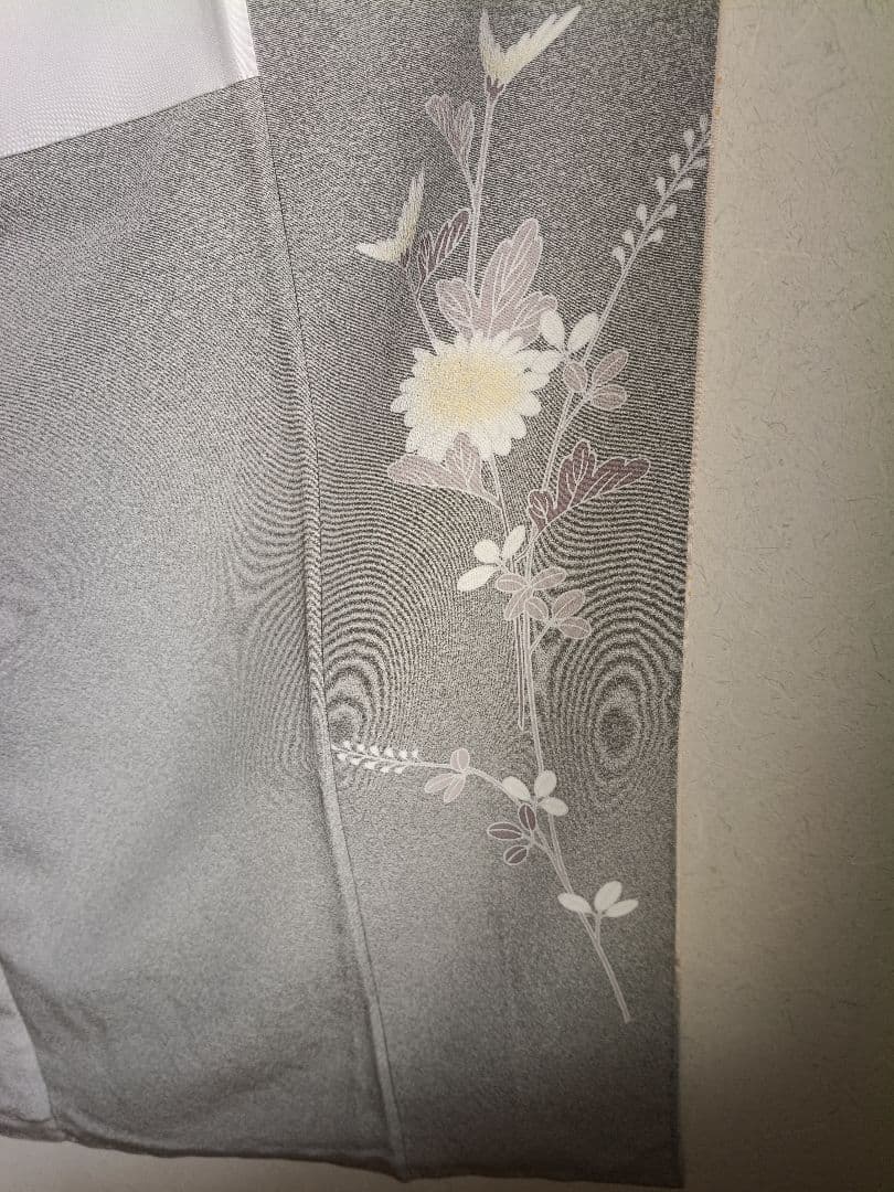 京加賀友禅訪問着 たたき模様 ろうけつ染め分け 光月の落款入り 美品 26B4