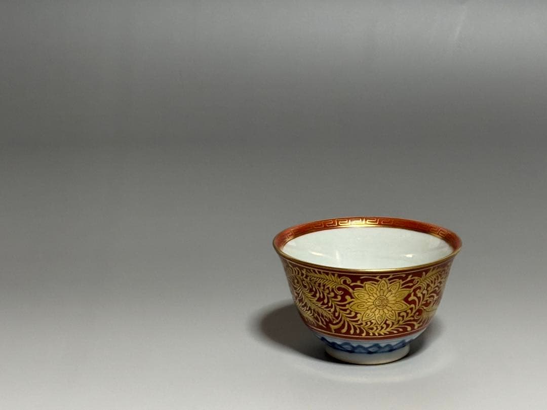 金蘭手煎茶碗　永楽善五郎（和全）　共箱