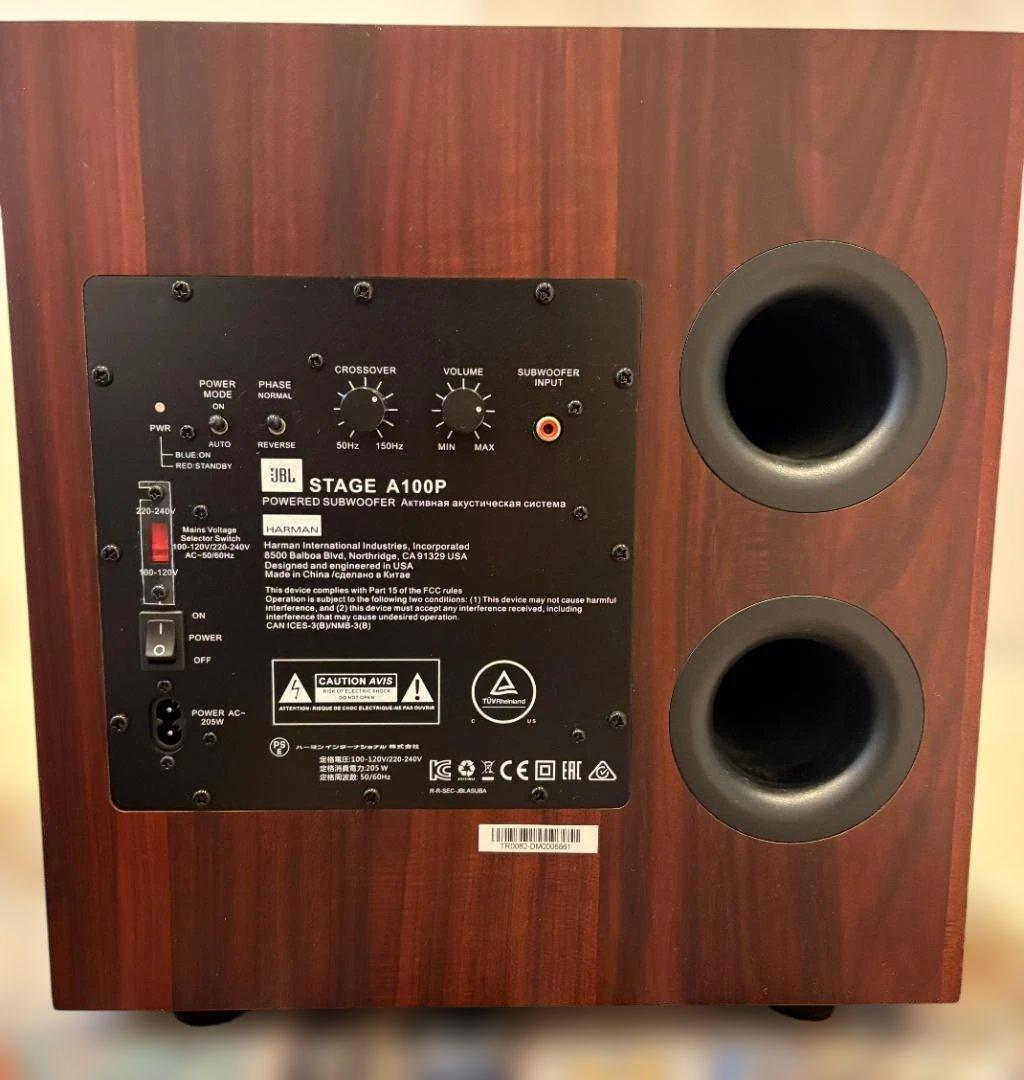 新品同様 JBL STAGE A100P パワードサブウーファー 完動品