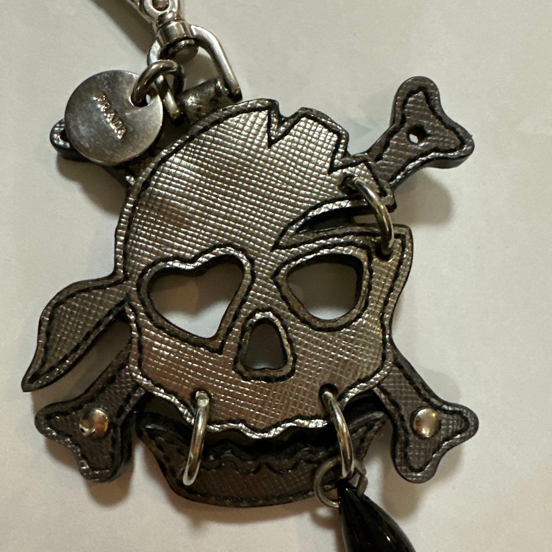 ☆PRADA ☆プラダ☆スカル ☆キーホルダー☆キーリング☆美品☆廃番品☆