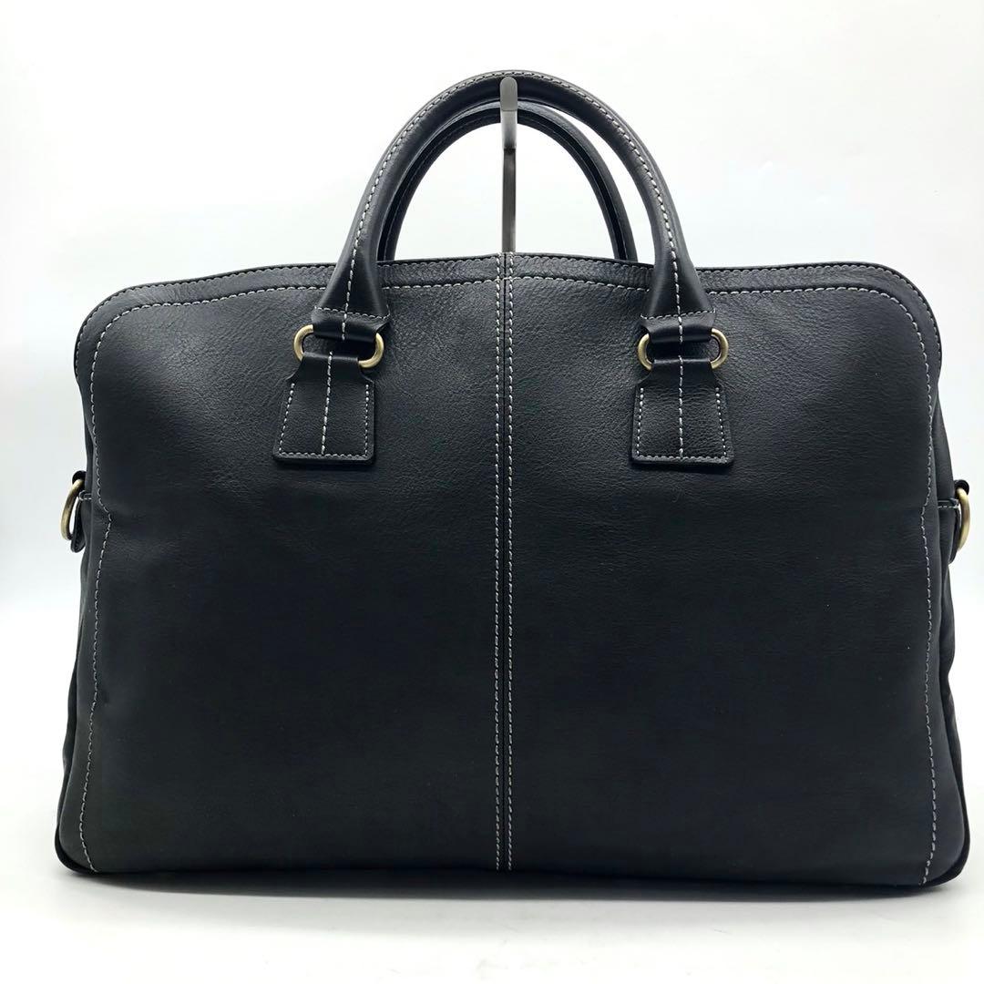 ✨美品✨土屋鞄 ビジネスバッグ 2way プロータ 3室 A4可能 防水レザー