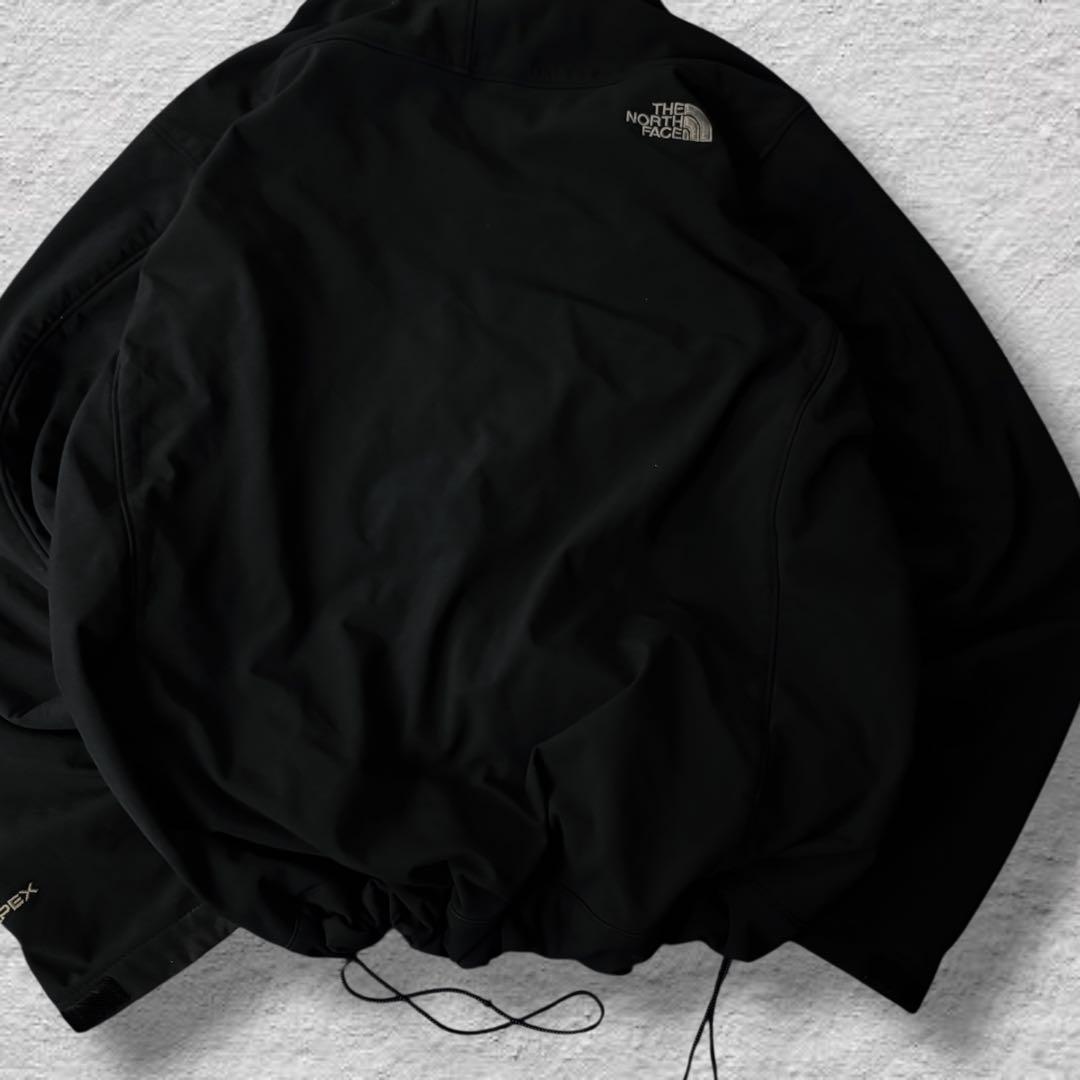 ノースフェイスソフトシェルジャケット90sブラックvintage古着USA規格