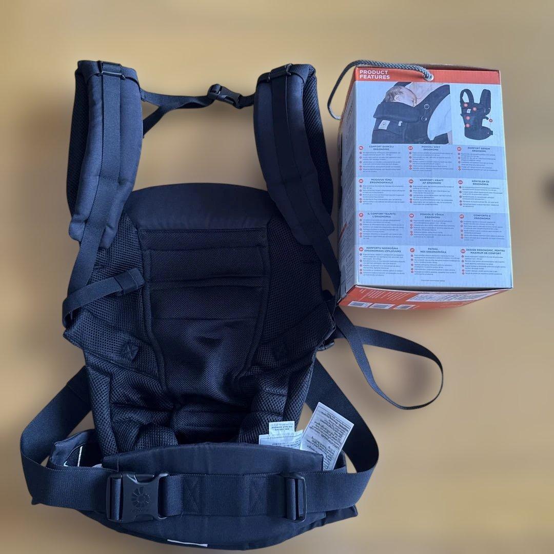 つん。様【エルゴベビー】抱っこ紐アダプトクールエア ブラック 説明書付き