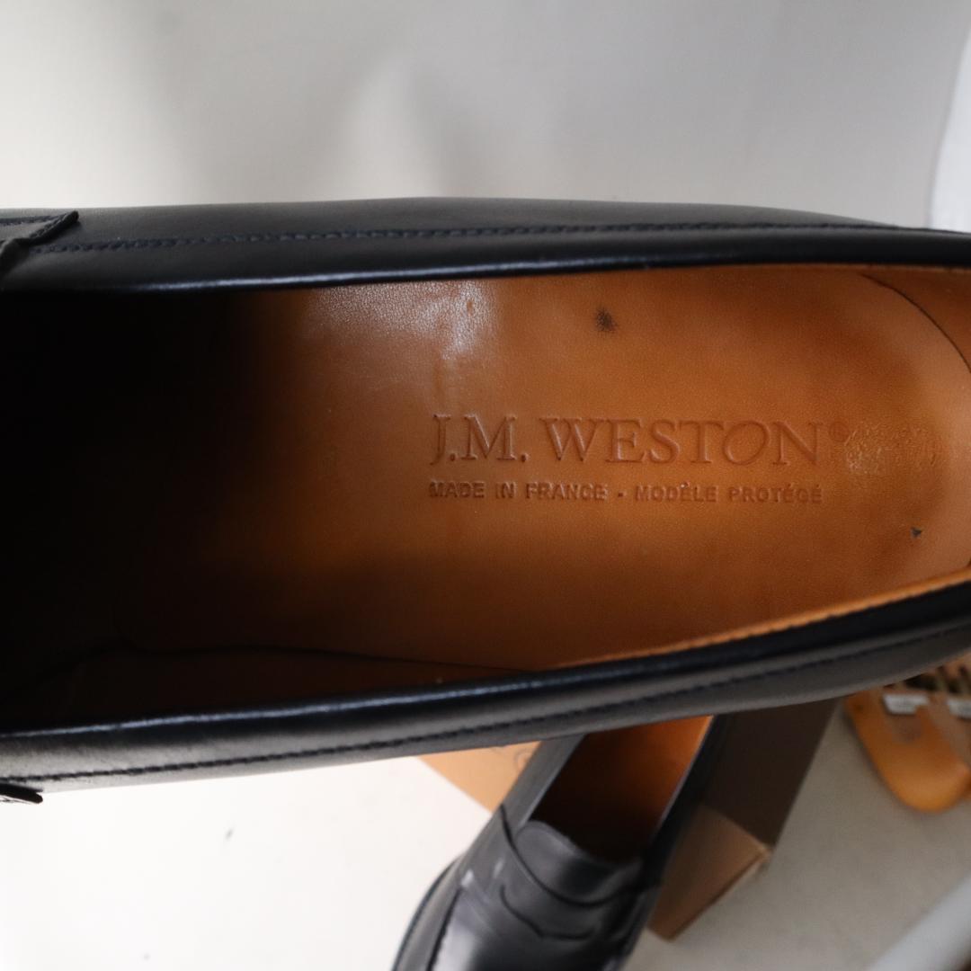 美品J.M. WESTON 180シグニチャーローファー 7C ブラック 黒