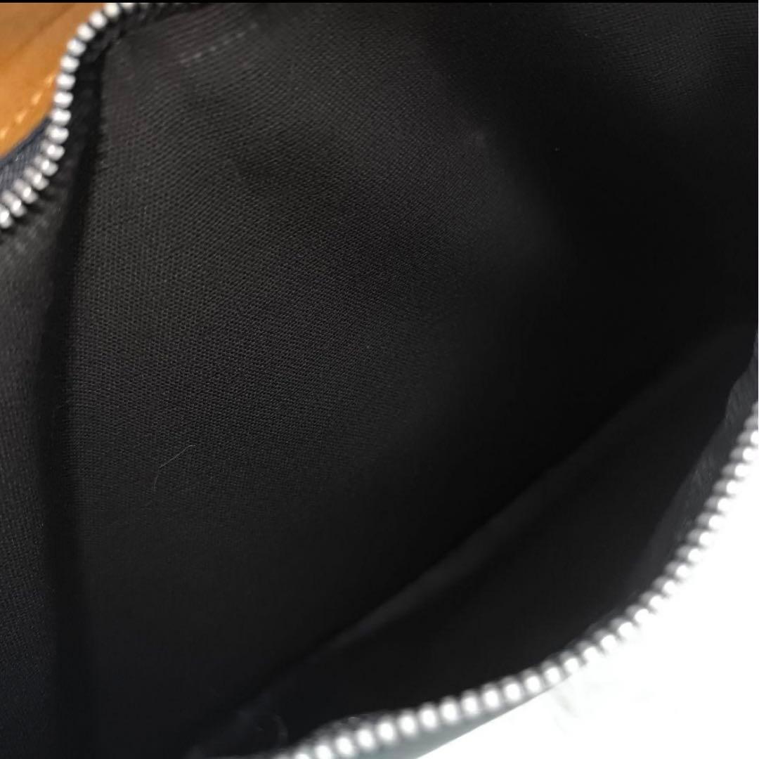 Felisi ブリーフケース 8637/2 1層 A4可 レザー×ナイロン 紺茶