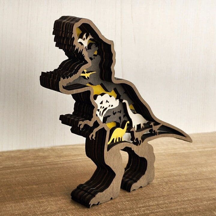 木製置物】ティラノサウルス恐竜★ジュラシックワールド グッズ置物 雑貨オブジェ