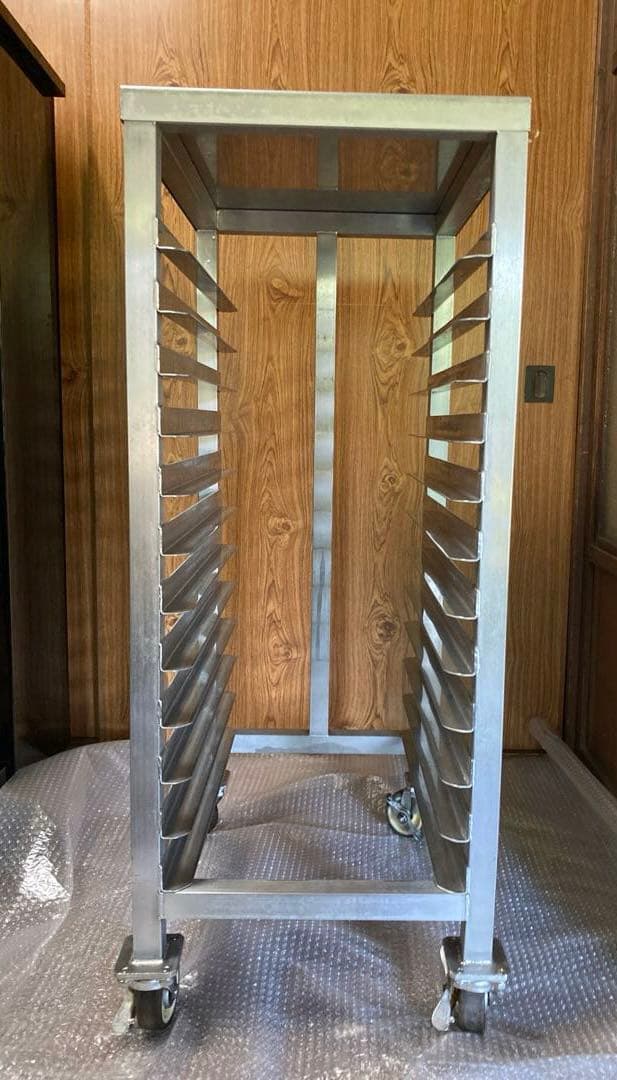 業務用トレイラック パンラック　キャスター付き　ベイキング天板ラック　12段