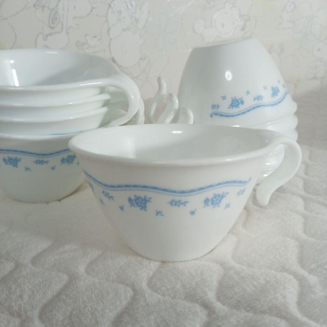 10枚＋10客　コレール　カップ　平皿