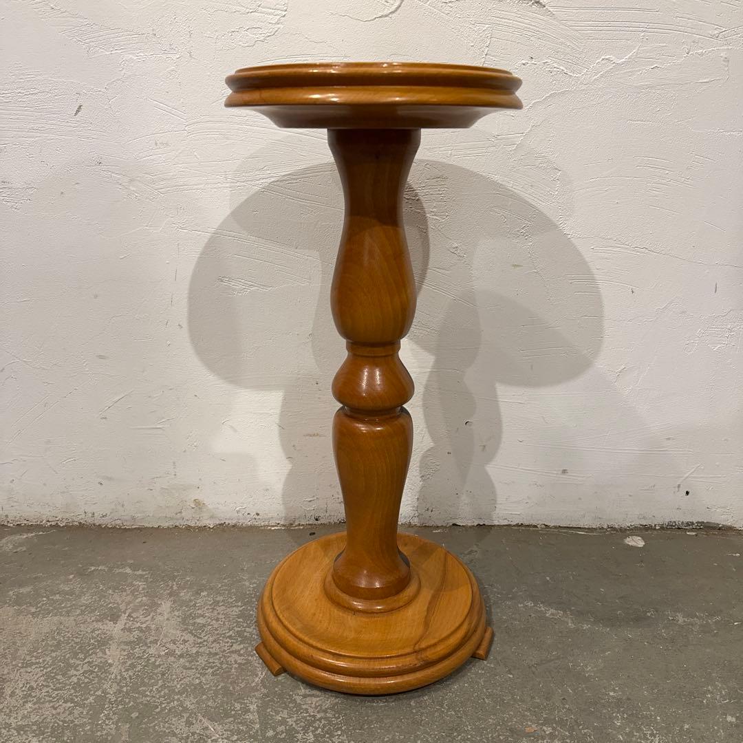 ヴィンテージ　木製サイドテーブル　　花台