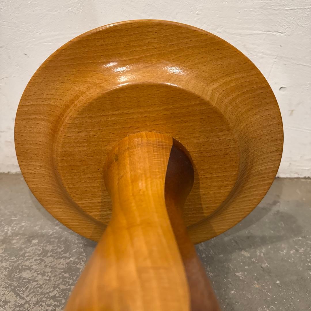 ヴィンテージ　木製サイドテーブル　　花台