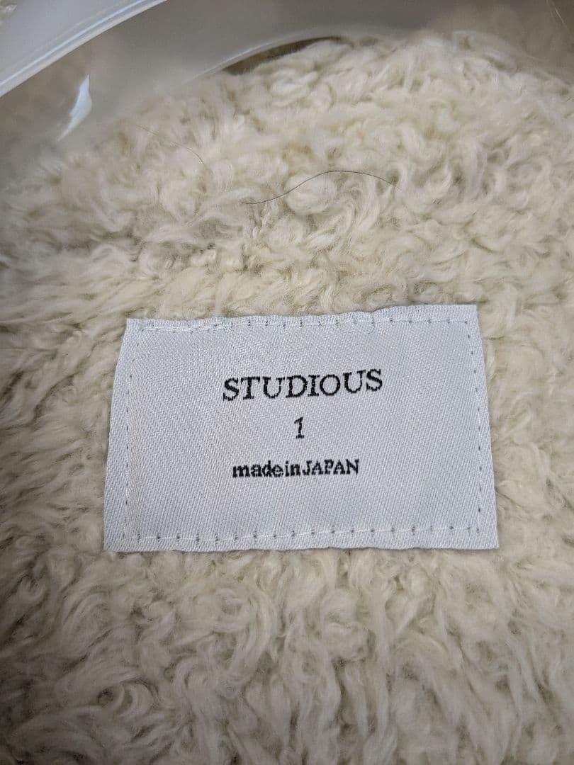 新品 ステュディオス モッズコート 黒 S