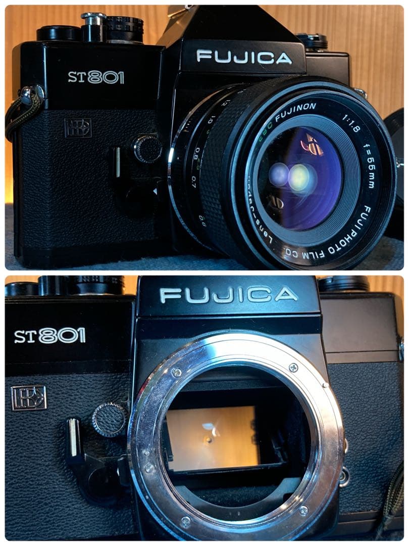 ★完動品＊美品★fujica st801／fujinon f1.8★初期保証