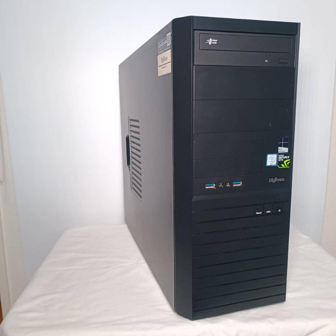 【ゲーミングPCフルセット】i7 7700 GTXグラボ Office ドスパラ