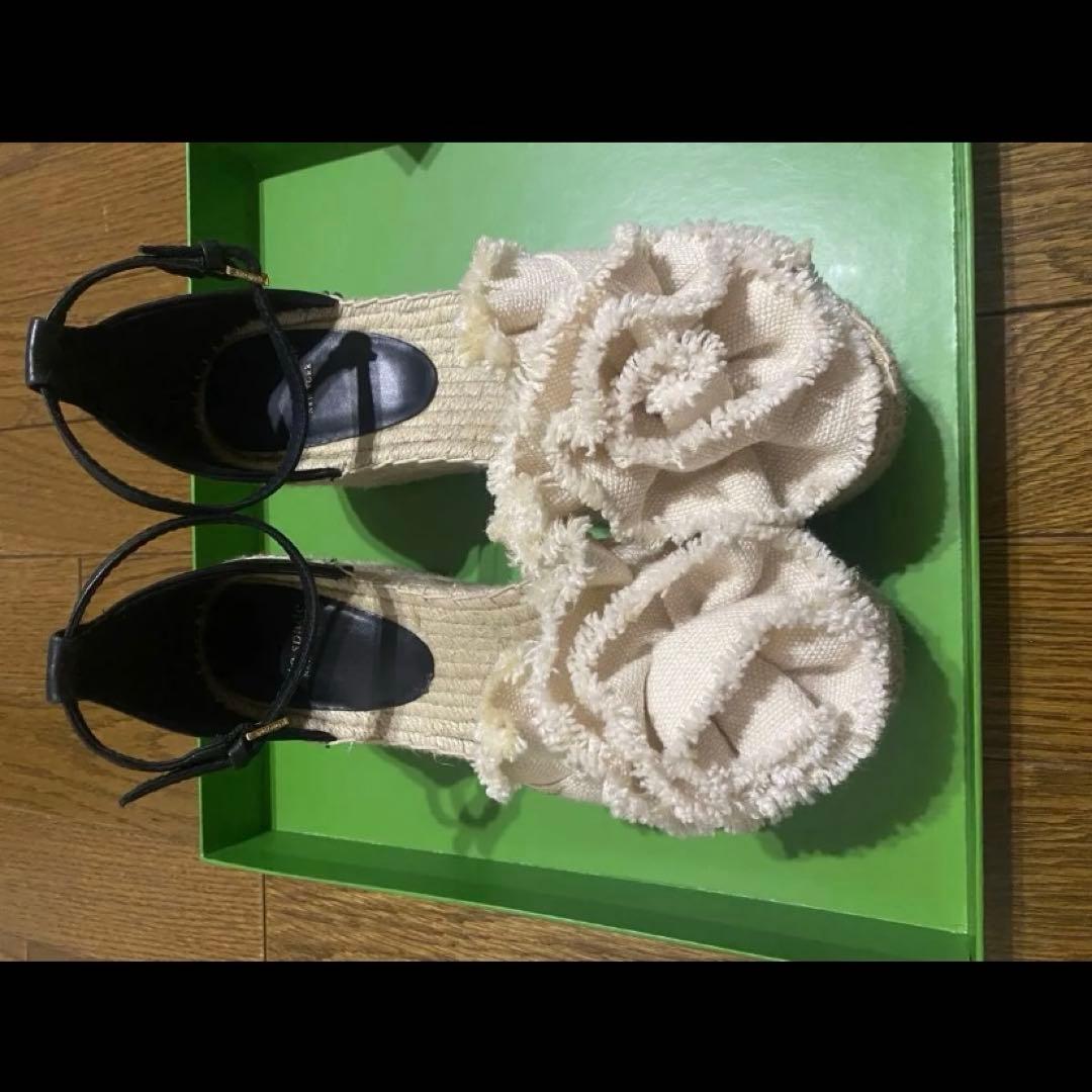 katespade フローリッシュ エスパドリーユ ウェッジ サンダル