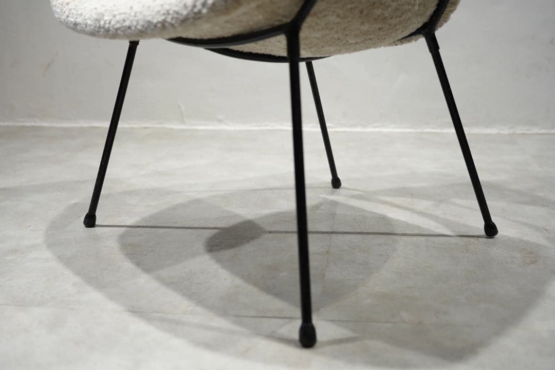 フランス　ビンテージ　アームチェア　60s’ 1人掛け椅子　アイアン