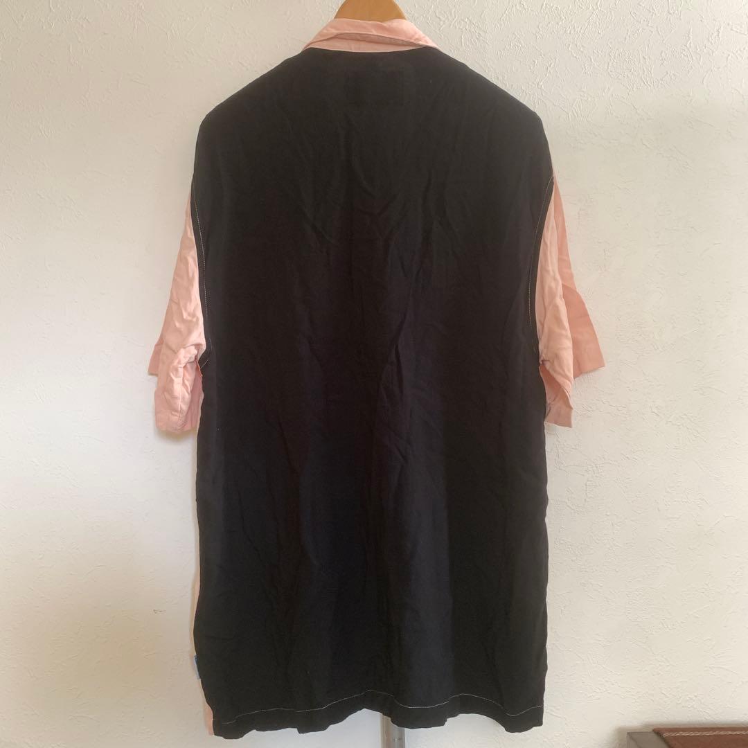 カーハート ボーリングシャツ ブラックピンク レーヨン carhartt WIP
