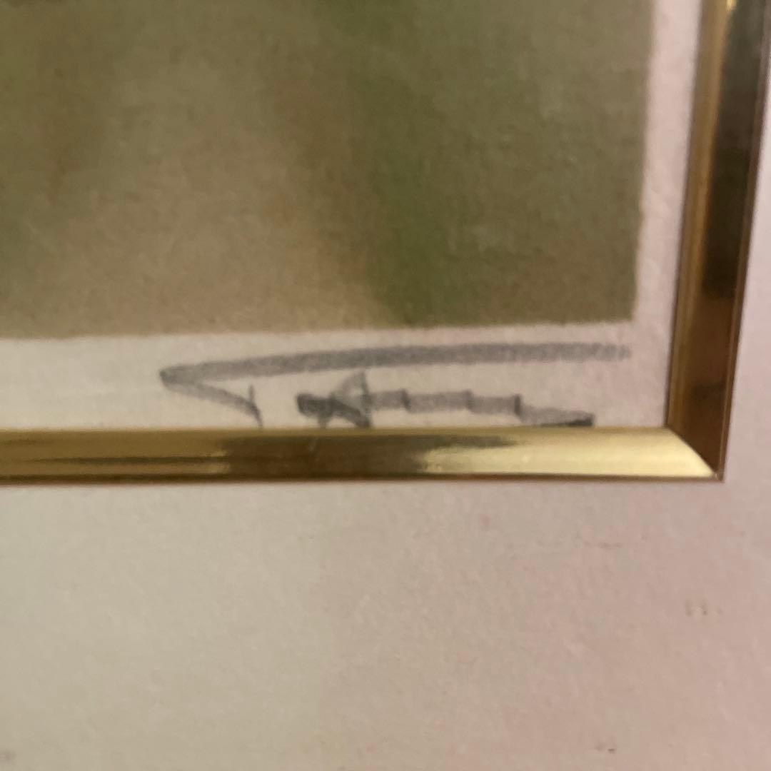 マリー・ローランサン リトグラフ『青いリボン』