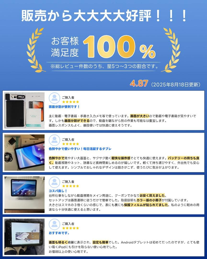 Android 15 タブレット 10インチ 12GB RAM