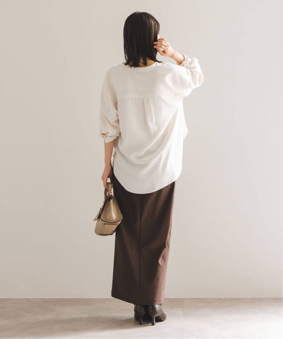 美品！NOBLE ノーブル ワークディテールドレープシャツ