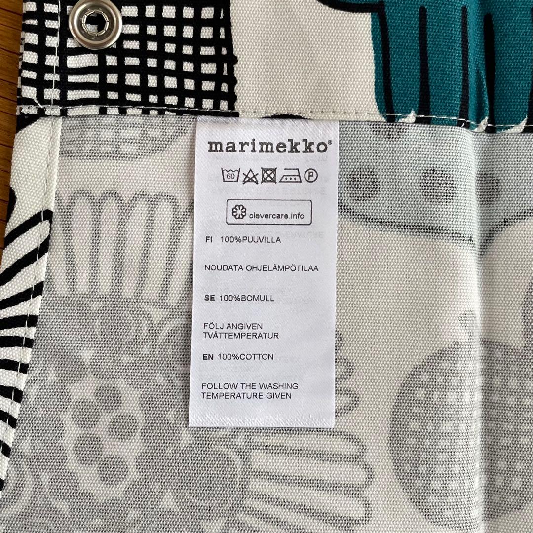 新品 marimekko プータルフリンパルハート エプロン グリーン