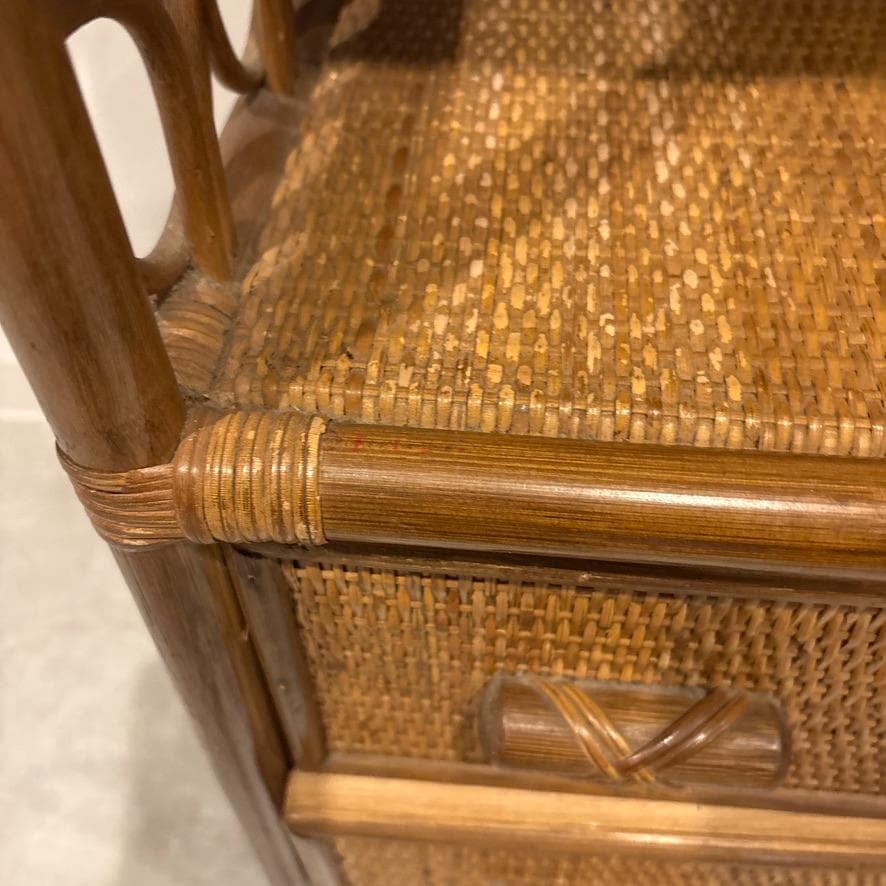 ラタン製アーチ型シェルフ