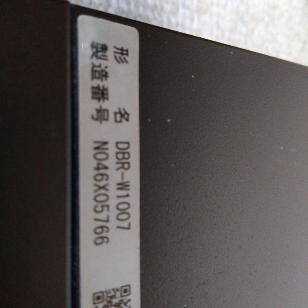 1TB東芝W録画ブルーレイレコーダーDBRW1007/2016年製