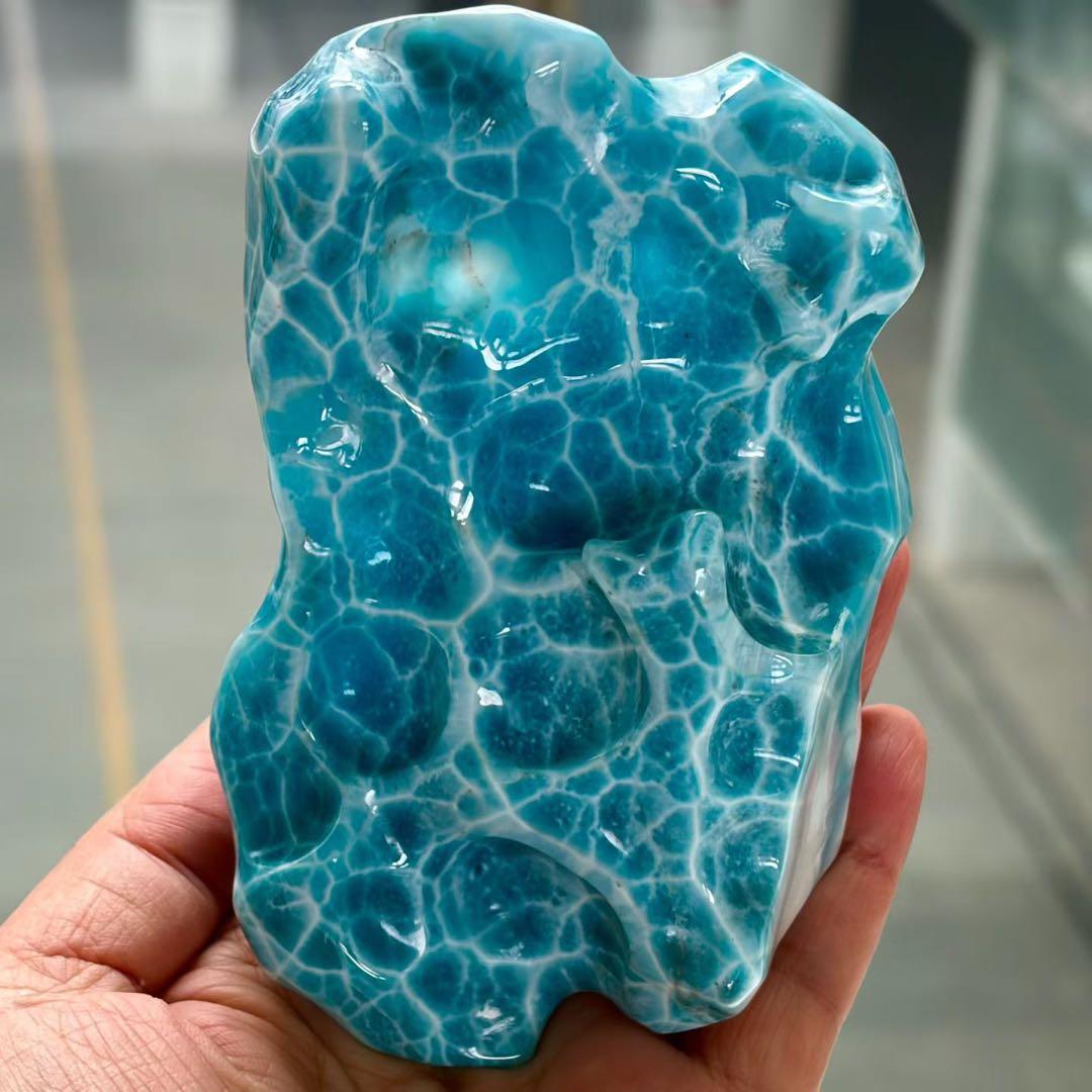 天然無処理　ラリマー ルース 原石 436.7g