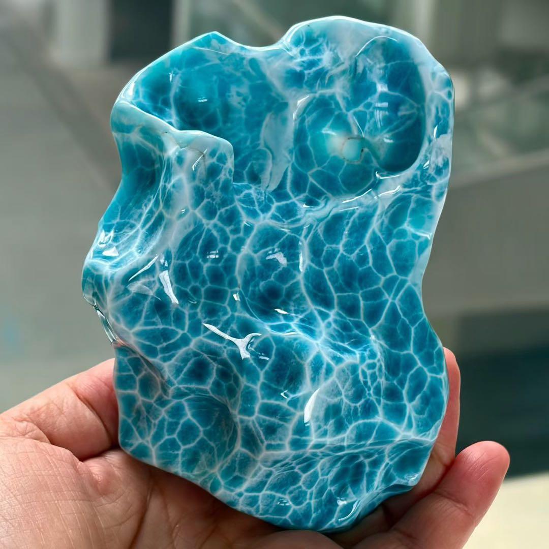 天然無処理　ラリマー ルース 原石 436.7g