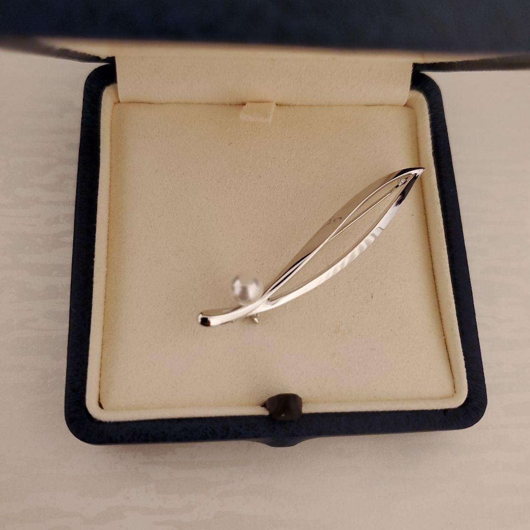 MIKIMOTO ミキモト　真珠　パール　ブローチ