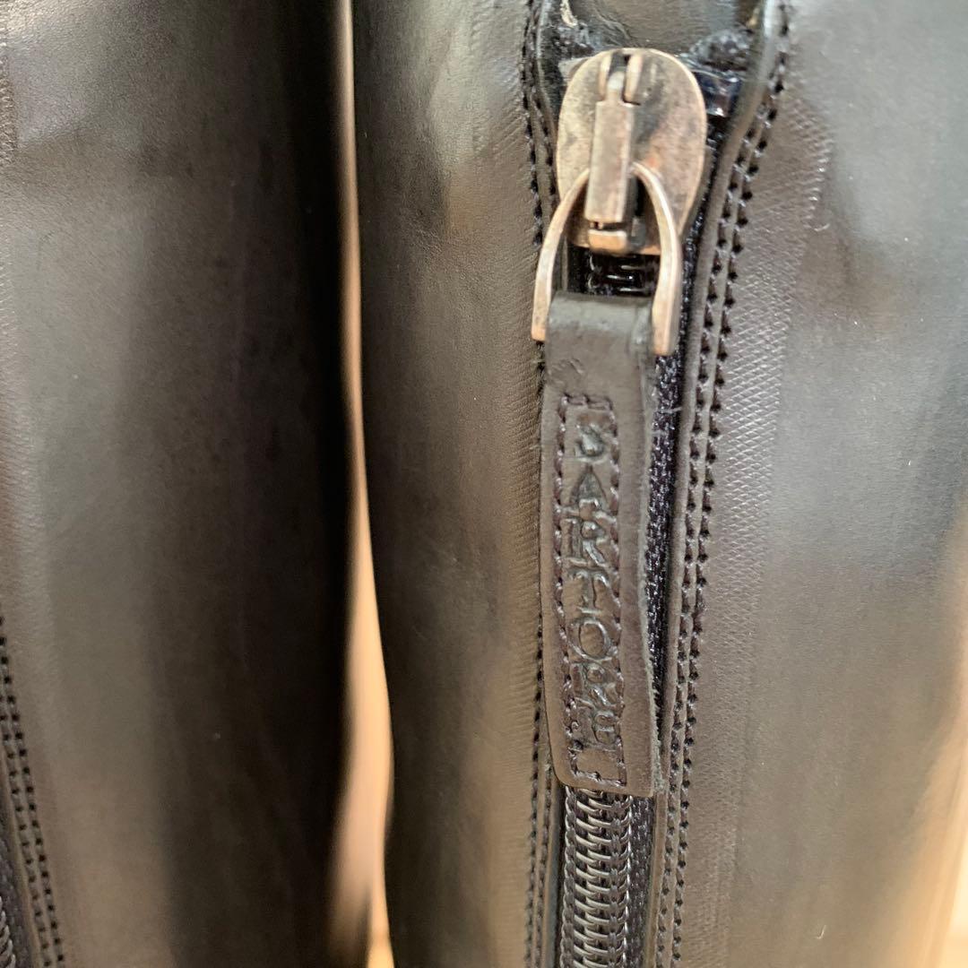 SARTORE サルトル　シングルバッグベルト　ジョッキーブーツ　ブラック