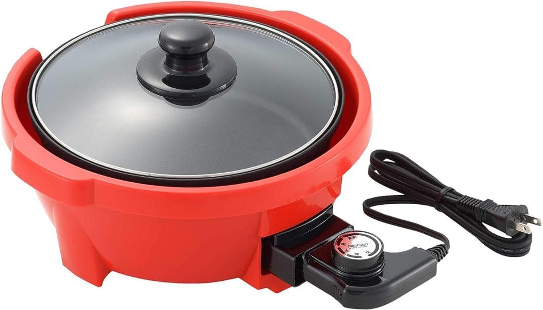電気グリルパン21cm レッド RR53 グリル鍋