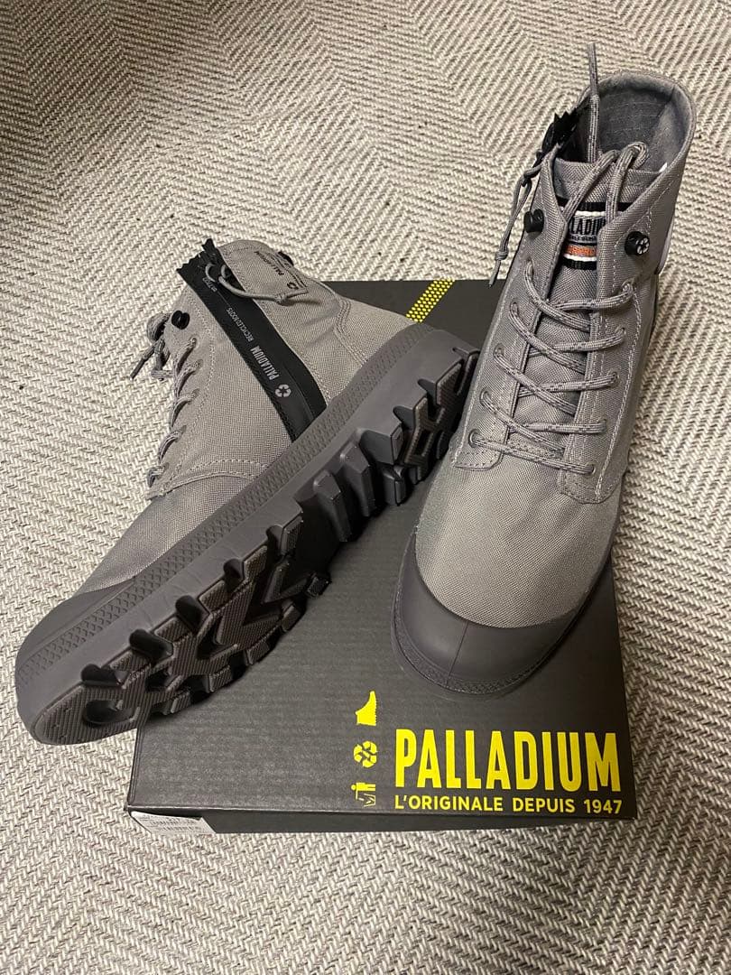 PALLADIUM グレー ハイカットブーツ　チタニウム