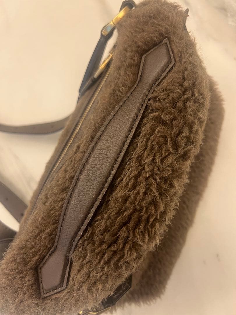 Max Mara テディベア　ブラウンボディバッグ