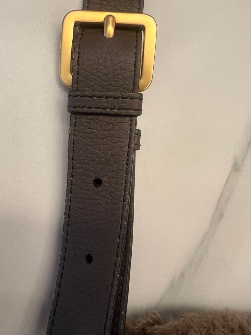 Max Mara テディベア　ブラウンボディバッグ