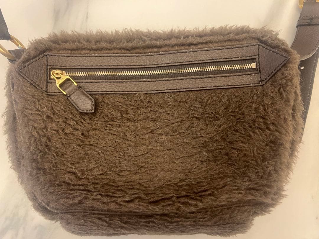 Max Mara テディベア　ブラウンボディバッグ
