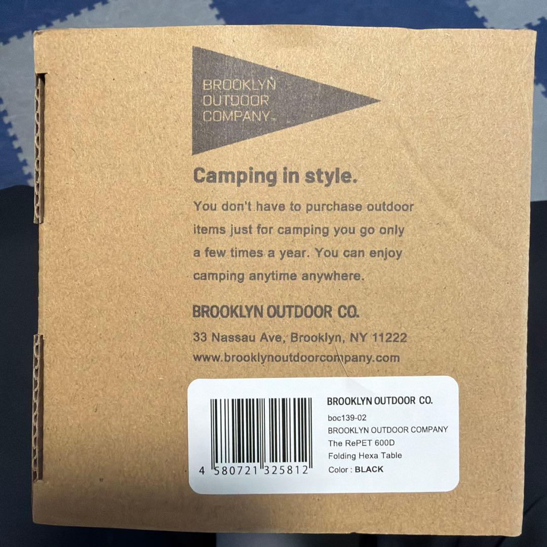 テーブル・チェア・ハンモック BROOKLYN OUTDOOR 600D Folding Hexa Table