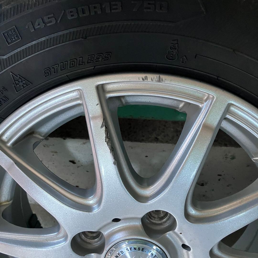 NBOX GOODYEAR アイスナビ6　13インチ スタッドレスホイールセット