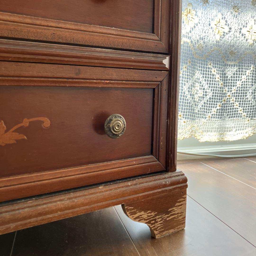 アンティーク 5段チェスト 箪笥 収納 ／イタリア イギリス フランス