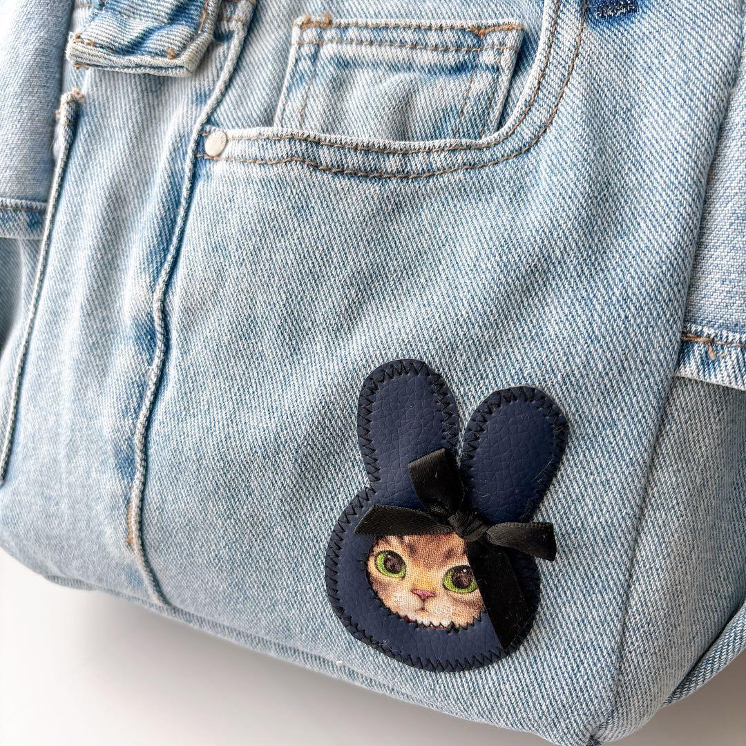 ね*】様 コヤンイサムチョン　デニム　トートバッグ　サンダーちゃん